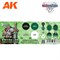 Набор красок Wargame set - EMERALDS AND GREEN AK1078 AK1078