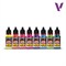 Набор красок Fluorescent Color Set - 8 colors V-72214 Vallejo V-72214