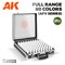Набор акриловых красок в кейсе AK Interactive 3GEN, для бронетехники, 80 цветов, AK11703 AK11703