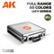 Набор акриловых красок в кейсе AK Interactive 3GEN, для бронетехники, 80 цветов, AK11703 AK11703
