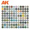 Набор акриловых красок в кейсе AK Interactive 3GEN, для авиационных моделей, 120 цветов, AK11706 AK11706
